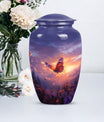 purple meadow cremation urn, Keepsake Urn