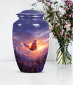 purple meadow cremation urn, Keepsake Urn