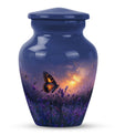 purple meadow urn for adult ashes - Keepsake Urn