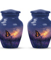 purple meadow urn for adult ashes - Keepsake Urn