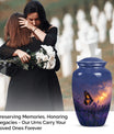 purple meadow urn for adult ashes - Keepsake Urn