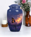 purple meadow urn for adult ashes - Keepsake Urn
