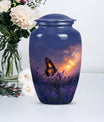 purple meadow urn for adult ashes - Keepsake Urn