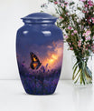purple meadow urn for adult ashes - Keepsake Urn