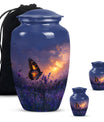 purple meadow urn for adult ashes - Keepsake Urn