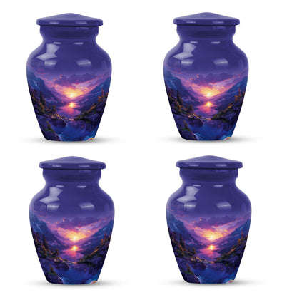 Purple Personalized Fish Cremation Urn for Pet Ashes - 10-inch, 200 cu in - Yatskia