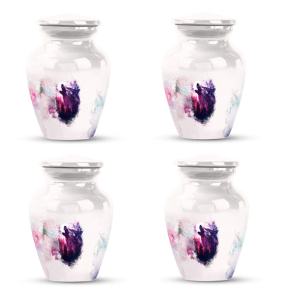 Wolf howling urn