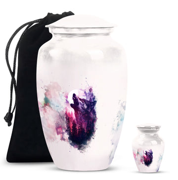 Large Urn With 1 Keepsake Urn