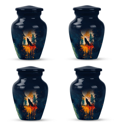 Wolf Howling Urn - Keepsake Urn