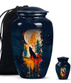 Wolf Howling Urn - Keepsake Urn