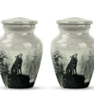 Wolf Howling Memorial Urn, Cremation Urns for Human Ashes