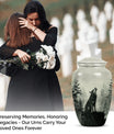 Wolf Howling Memorial Urn, Cremation Urns for Human Ashes