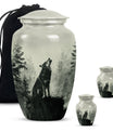Wolf Howling Memorial Urn, Cremation Urns for Human Ashes