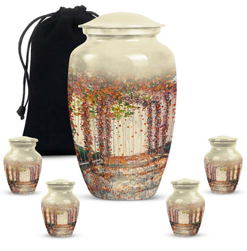 Large Urn with 4 Small Urn