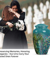 FLOWERS urn, cremation urn
