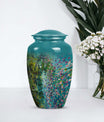 FLOWERS urn, cremation urn