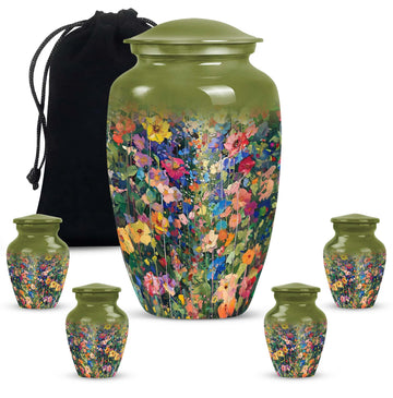 Large Urn with 4 Small Urn