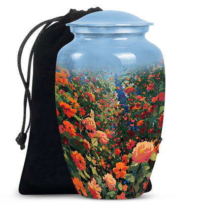  FLOWERS urn, funeral urn 