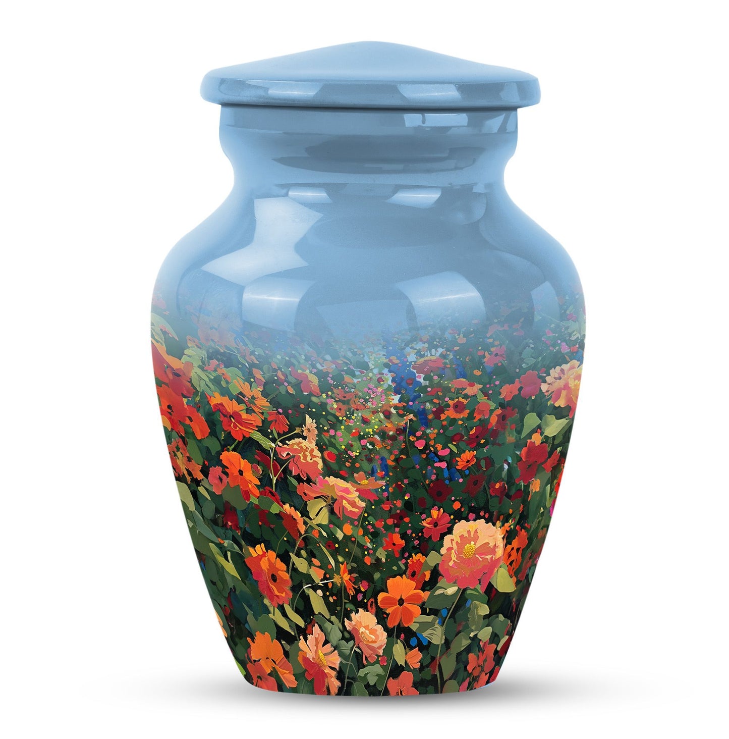  FLOWERS urn, funeral urn 