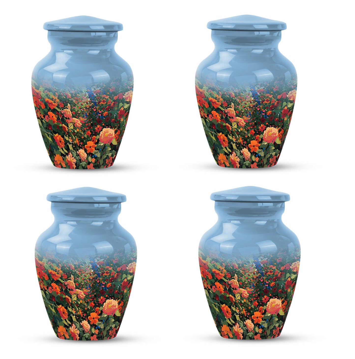  FLOWERS urn, funeral urn 
