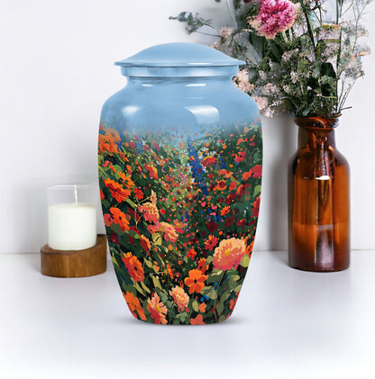  FLOWERS urn, funeral urn 