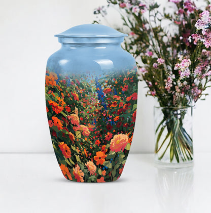  FLOWERS urn, funeral urn 