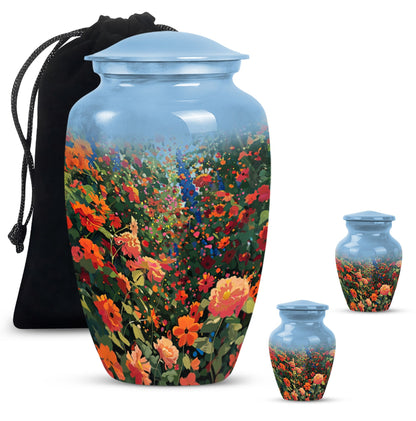  FLOWERS urn, funeral urn 