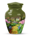 Flowers Urn, cremation urn for male ashes