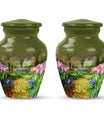 Flowers Urn, cremation urn for male ashes