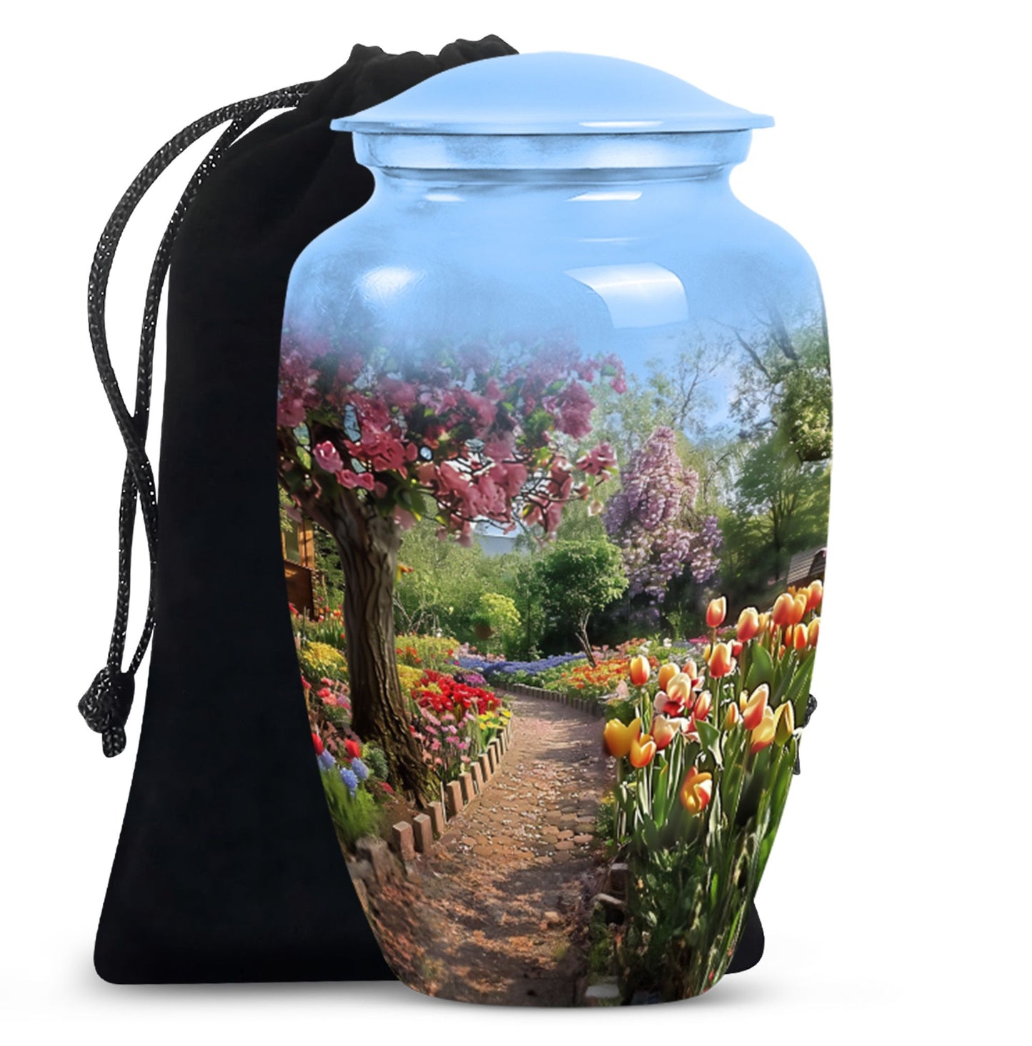 flowers urn for funeral - Keepsake urn For Ashes