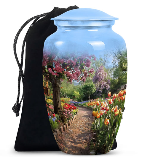 flowers urn for funeral - Keepsake urn For Ashes