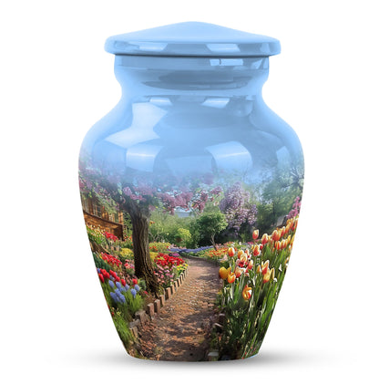 flowers urn for funeral - Keepsake urn For Ashes