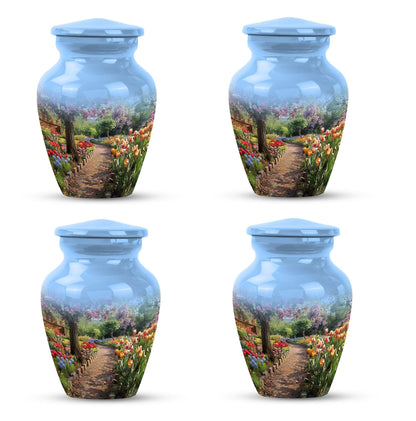 flowers urn for funeral - Keepsake urn For Ashes