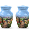 flowers urn for funeral - Keepsake urn For Ashes