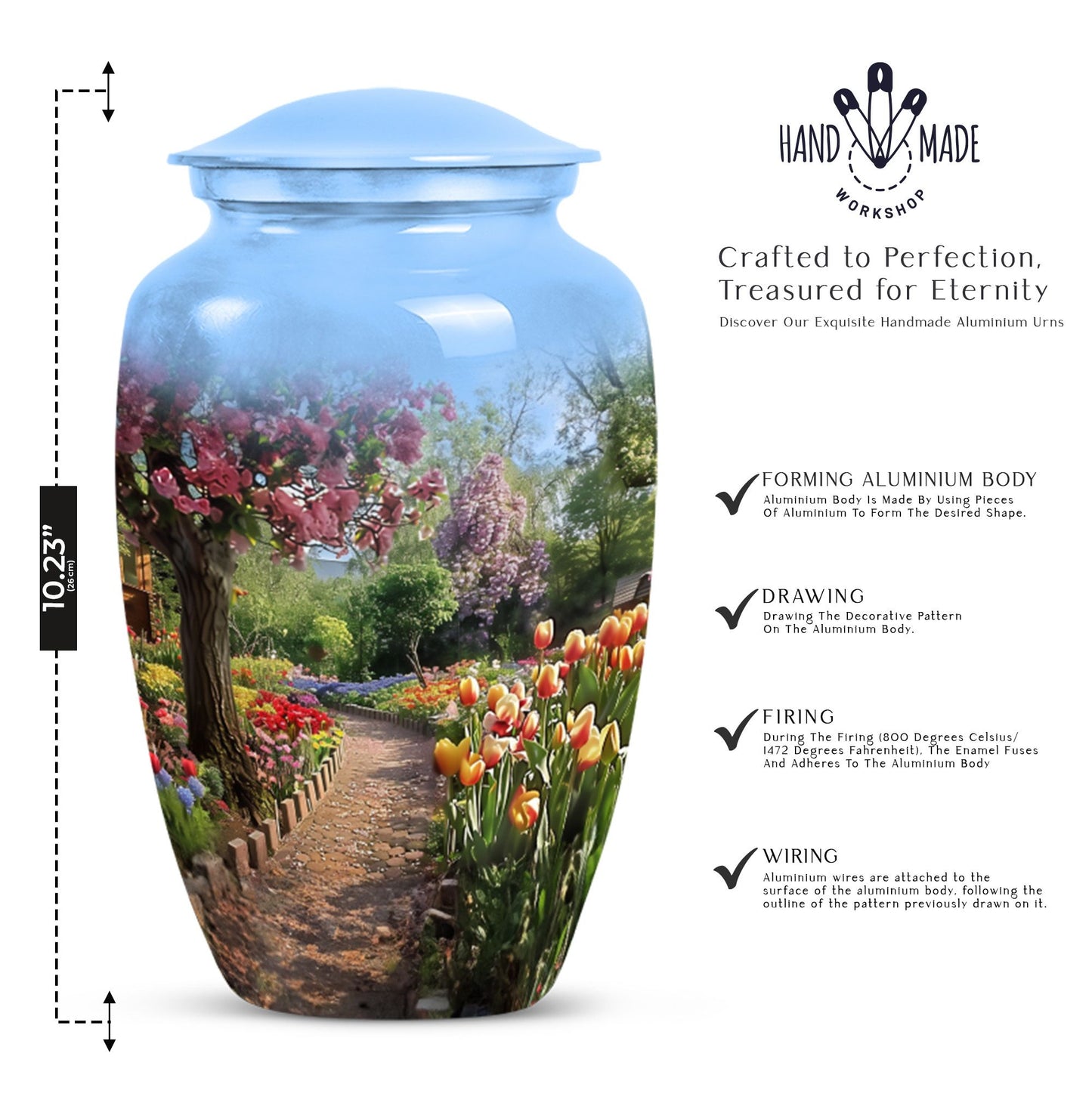 flowers urn for funeral - Keepsake urn For Ashes