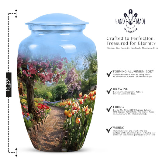 flowers urn for funeral - Keepsake urn For Ashes