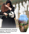 flowers urn for funeral - Keepsake urn For Ashes