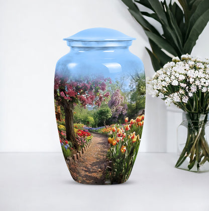 flowers urn for funeral - Keepsake urn For Ashes