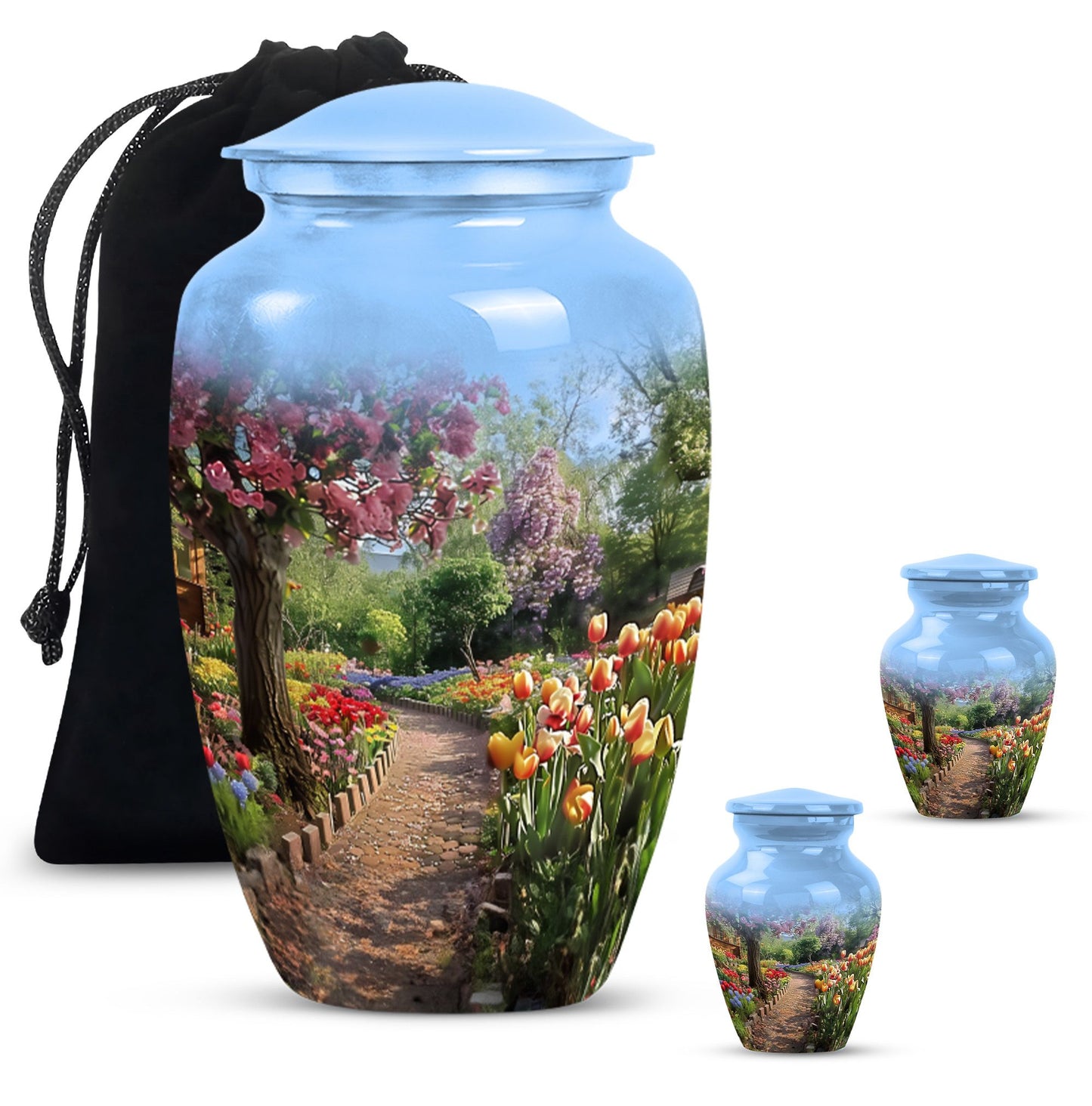 flowers urn for funeral - Keepsake urn For Ashes