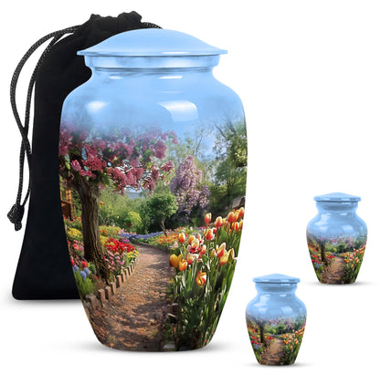 flowers urn for funeral - Keepsake urn For Ashes