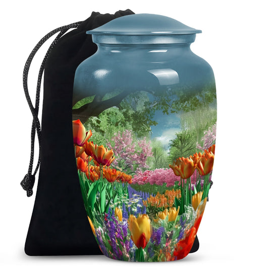  flowers urn for male 