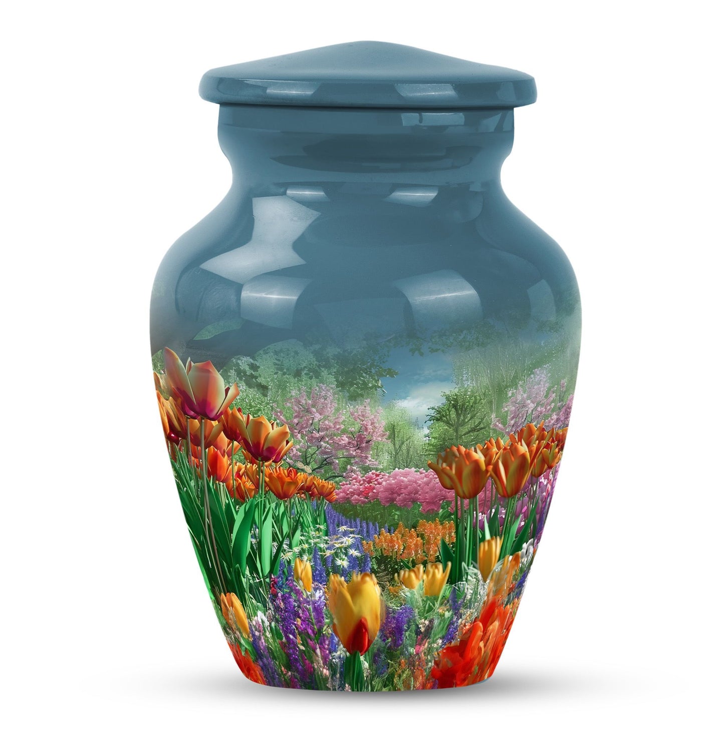  flowers urn for male 