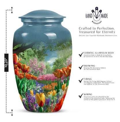  flowers urn for male 
