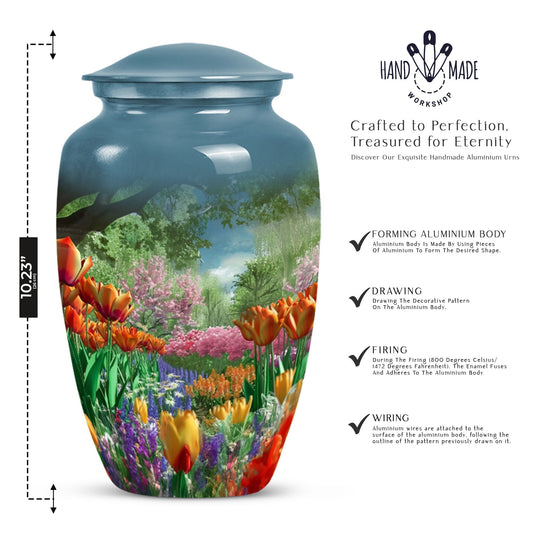  flowers urn for male 