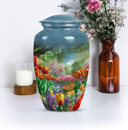  flowers urn for male 