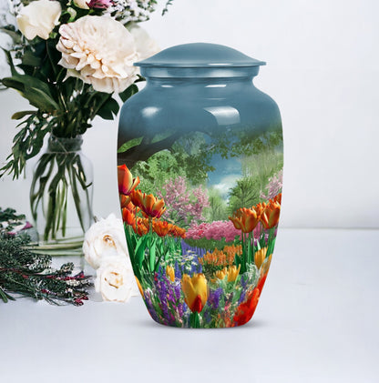  flowers urn for male 
