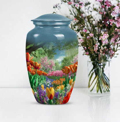  flowers urn for male 