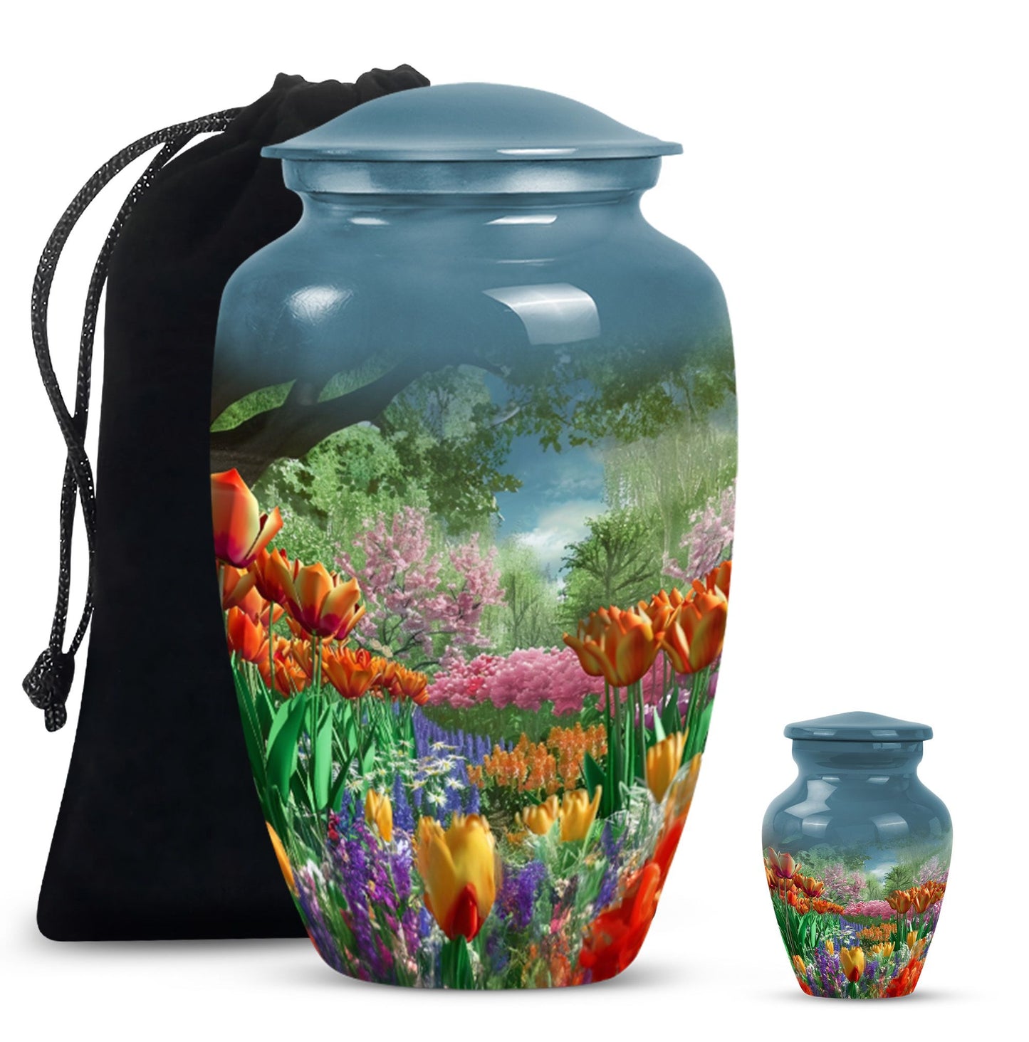  flowers urn for male 