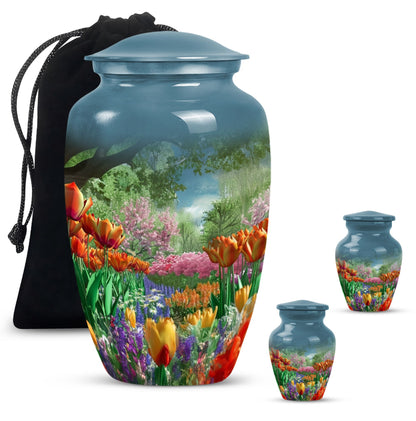  flowers urn for male 