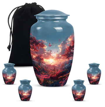 Large Urn with 4 Small Urn